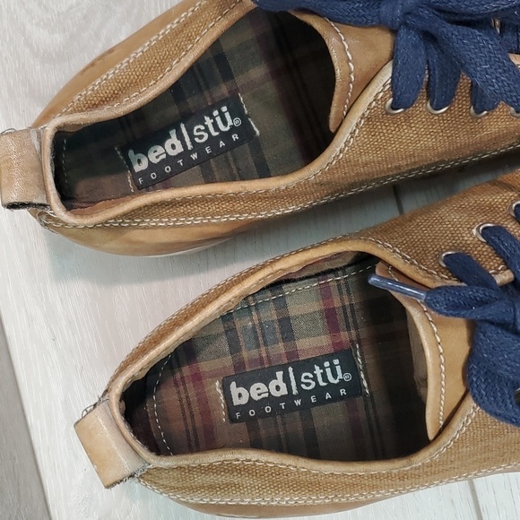 Bed Stu Mens Leather Loafer Slip on moc shoes sneakers sz 11 - Picture 7 of 13